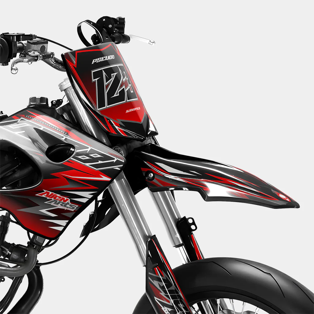 SENSO - Kit deco DERBI 50cc - Rouge - Image 2