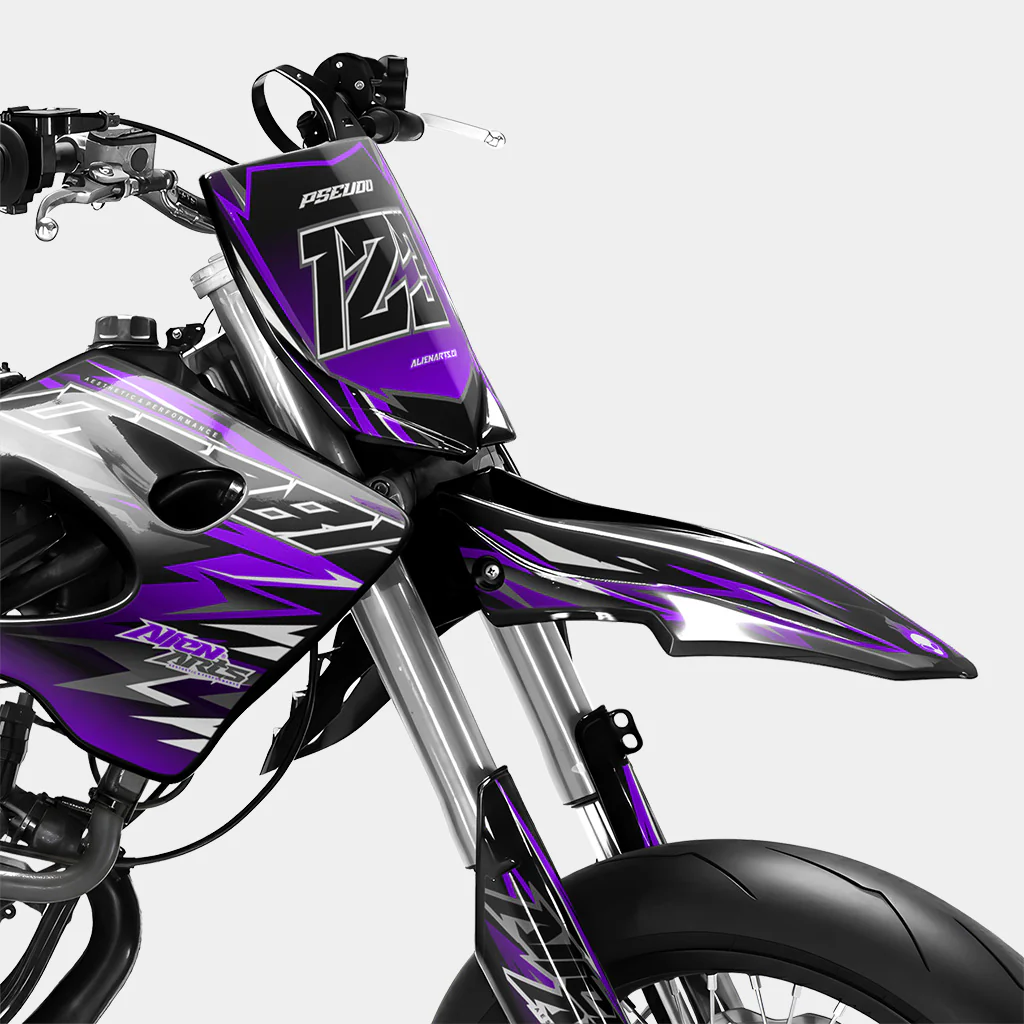 SENSO - Kit deco DERBI 50cc - Violet - Image 2