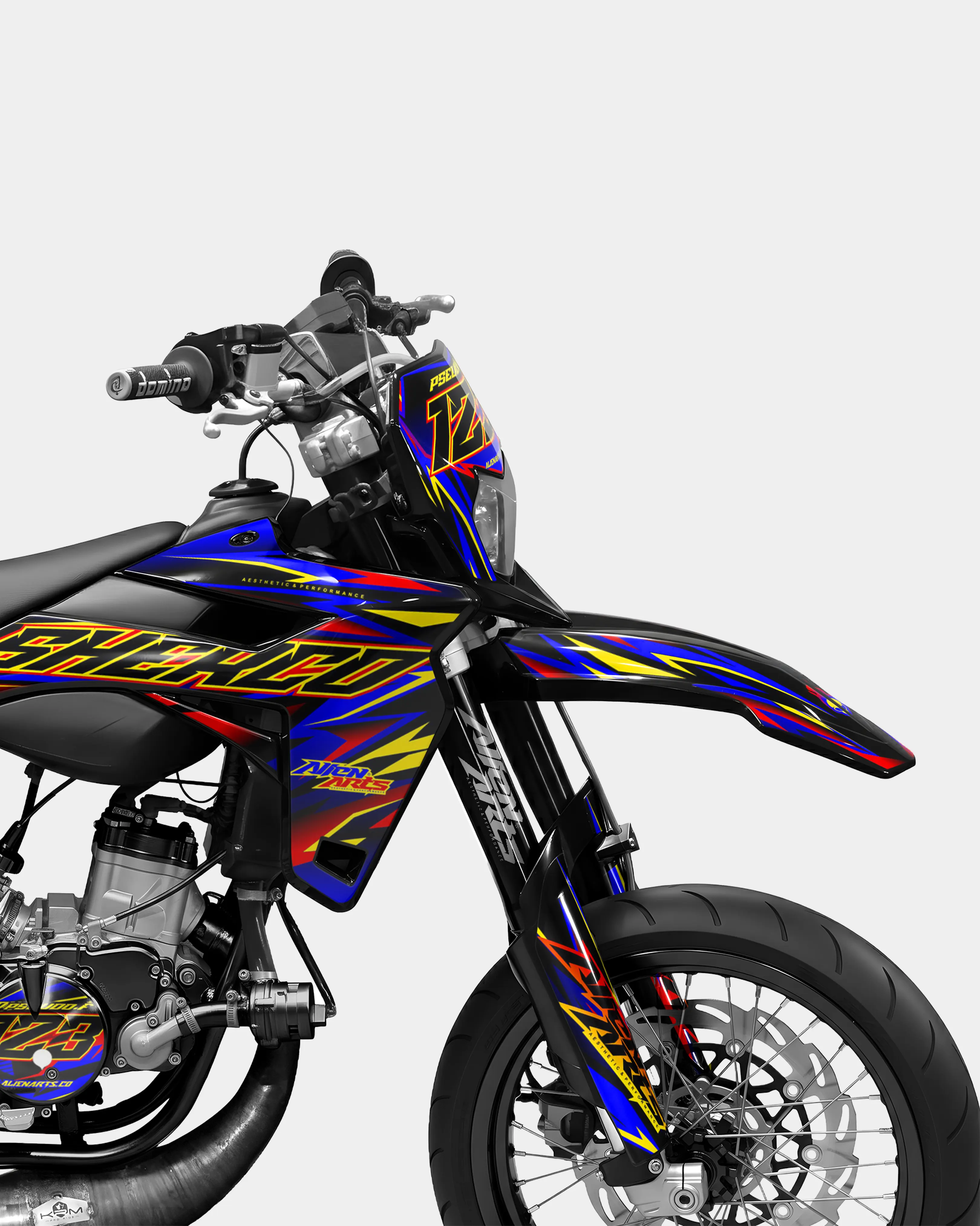 SENSO - Kit deco SHERCO 50cc - Rouge Bleu - Image 3
