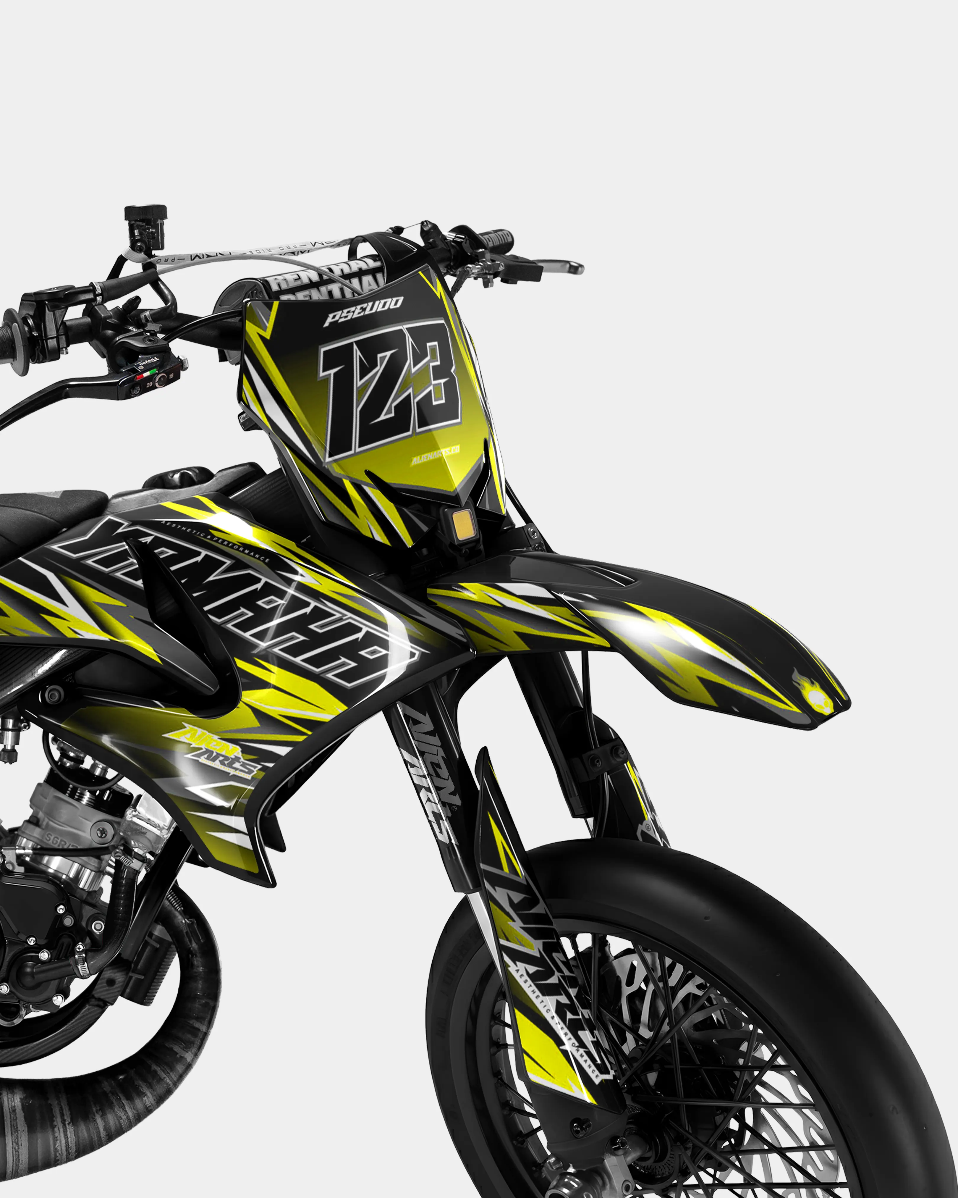 SENSO - Kit deco YAMAHA DT 50cc - Jaune - Image 2