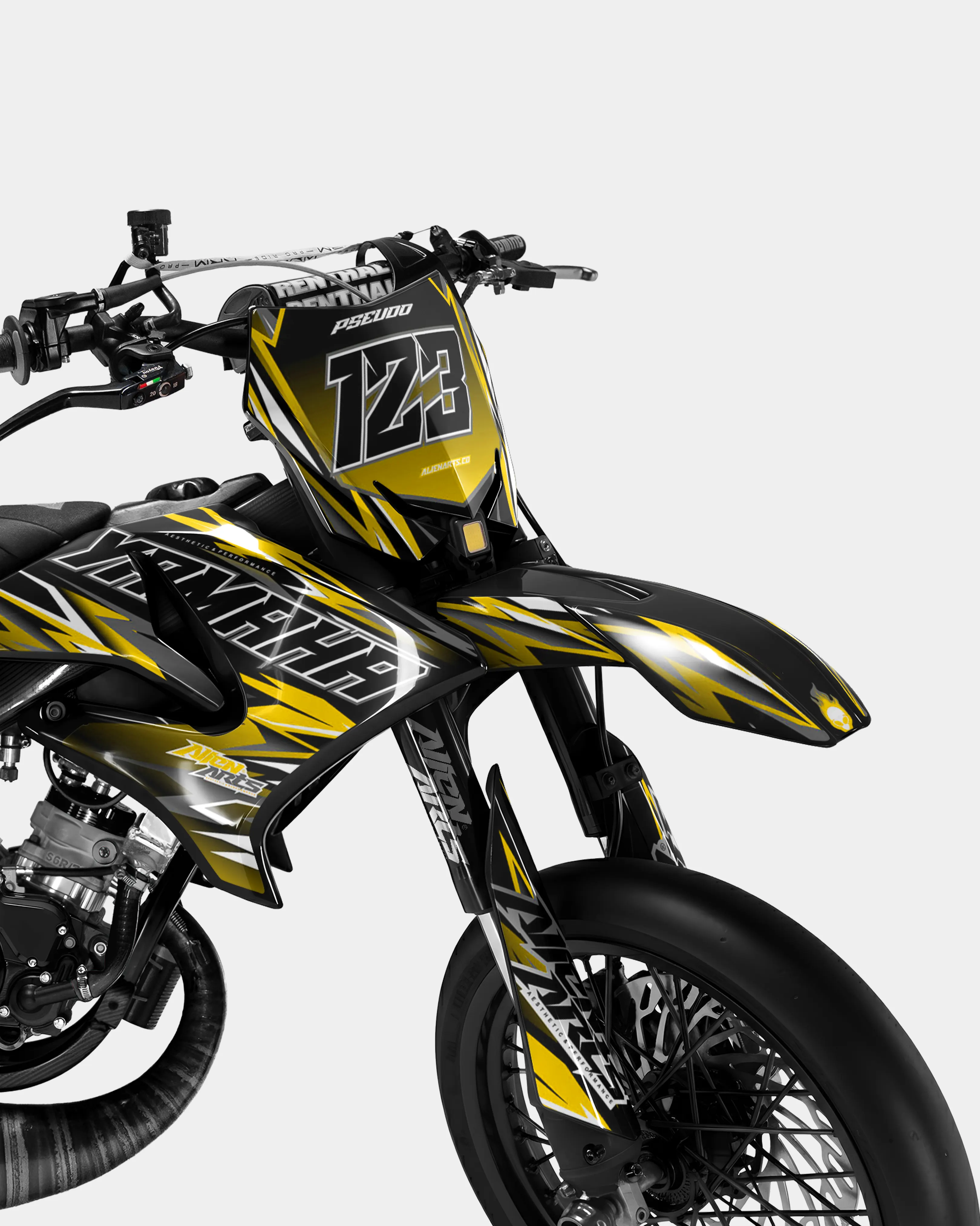 SENSO - Kit deco YAMAHA DT 50cc - Jaune foncé - Image 2