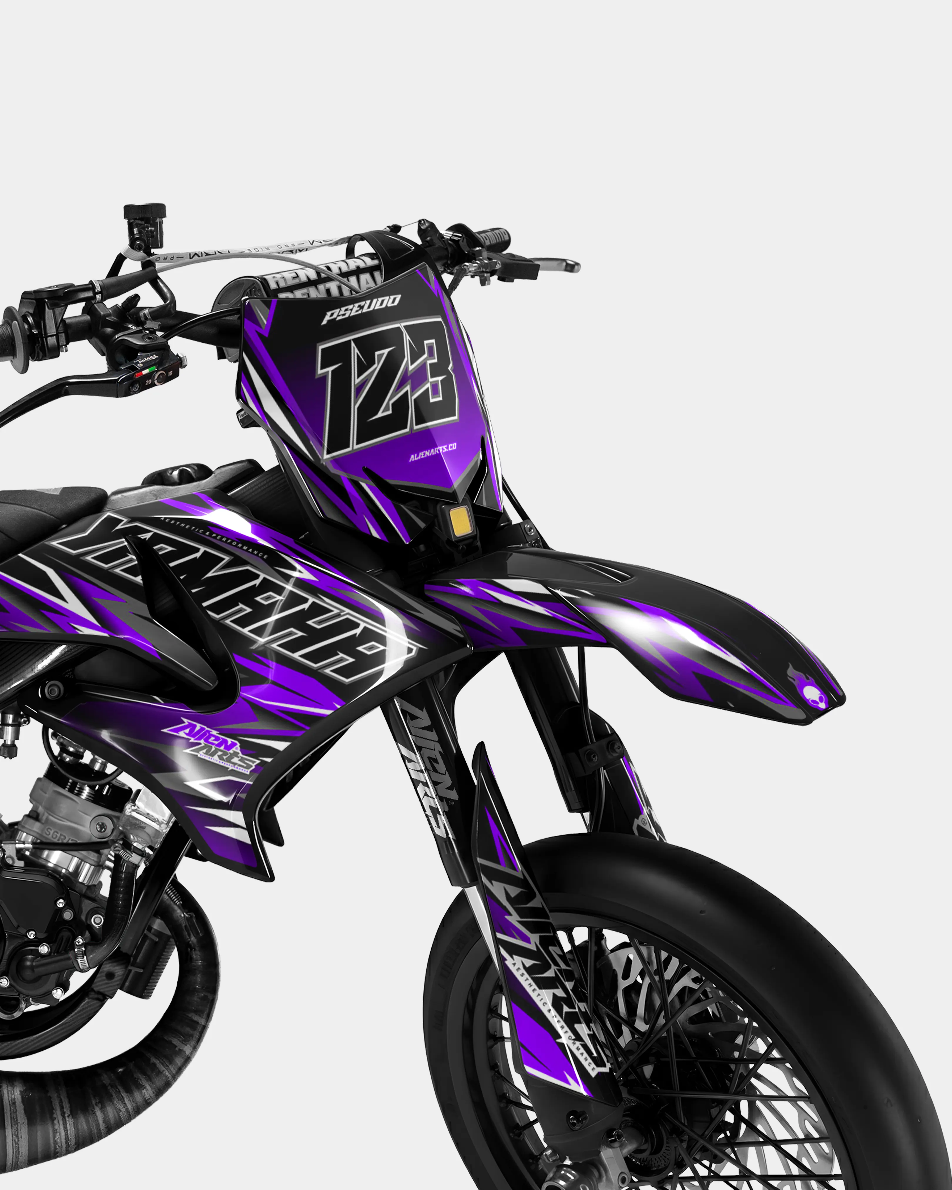 SENSO - Kit deco YAMAHA DT 50cc - Violet - Image 2