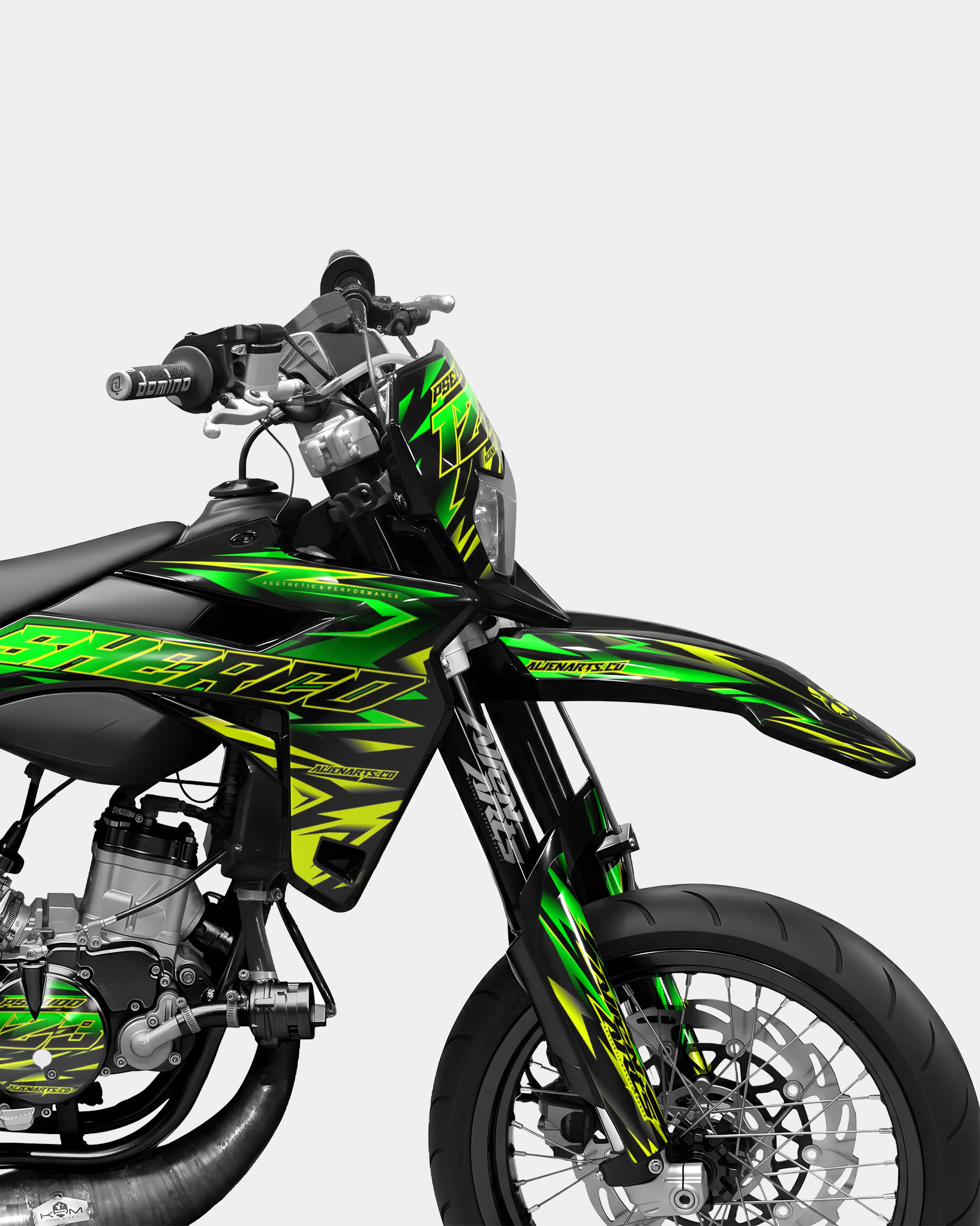 SORAE - Kit deco SHERCO 50cc - Vert - Image 3