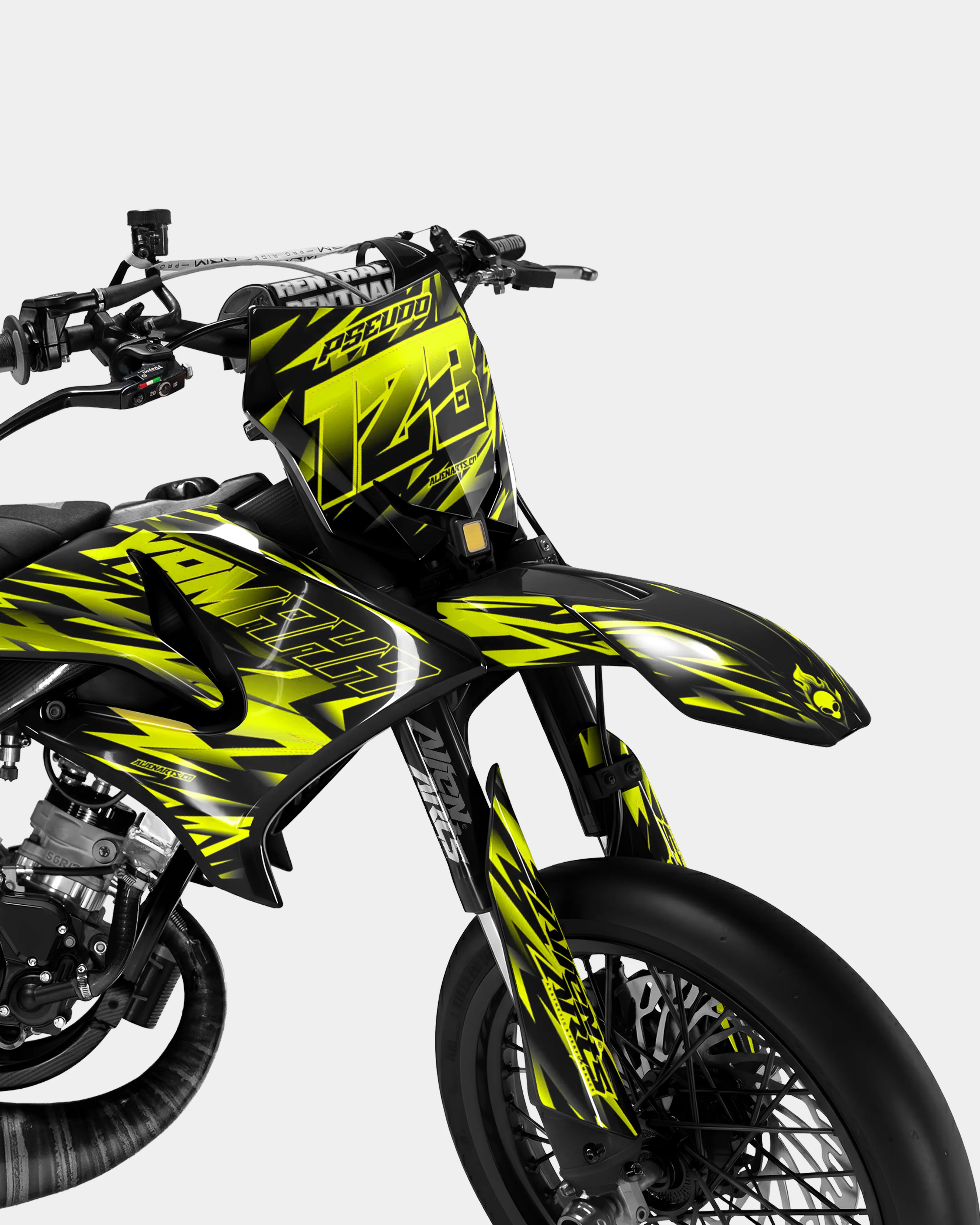 SORAE - Kit deco YAMAHA DT 50cc - Jaune - Image 2