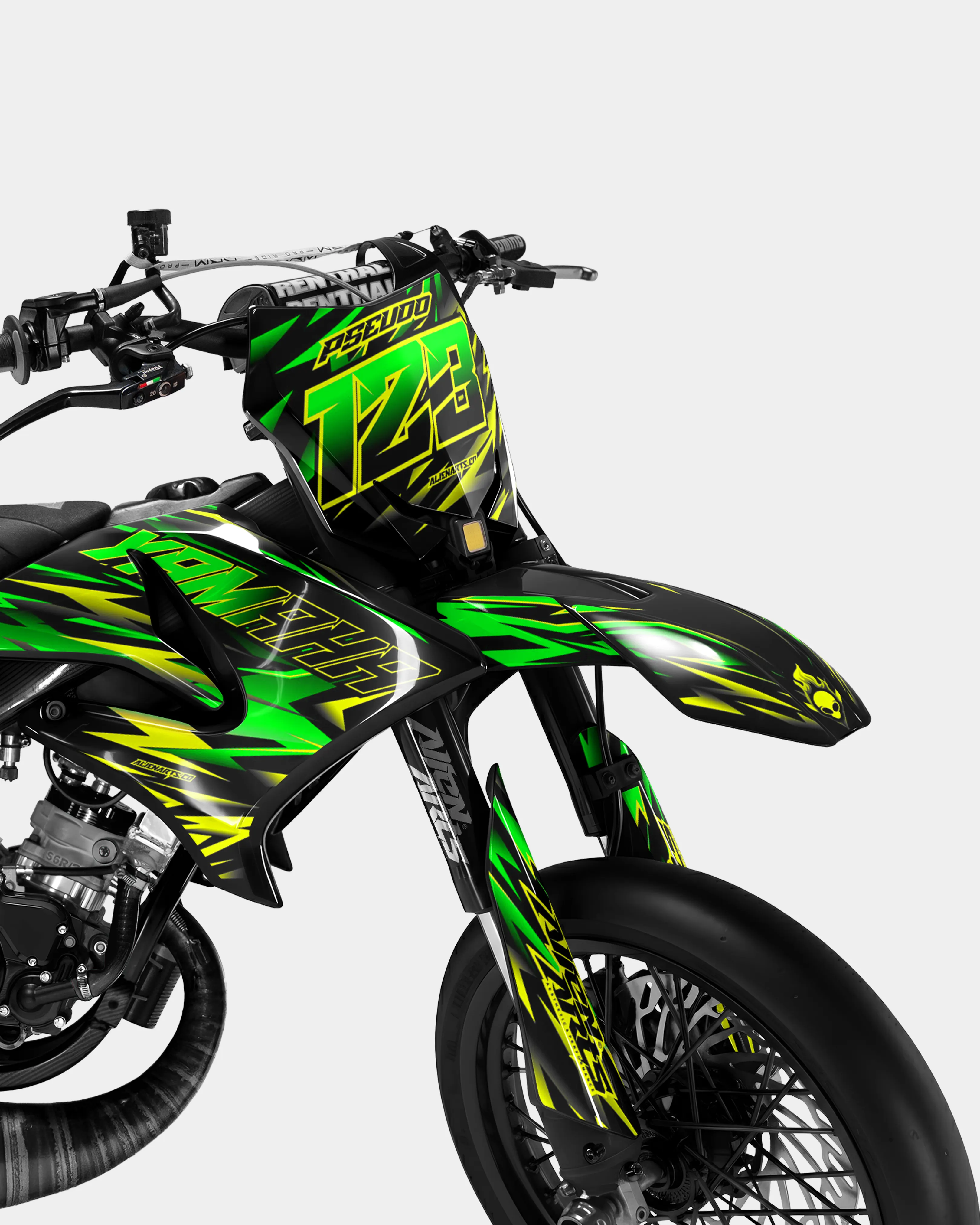 SORAE - Kit deco YAMAHA DT 50cc - Vert - Image 2