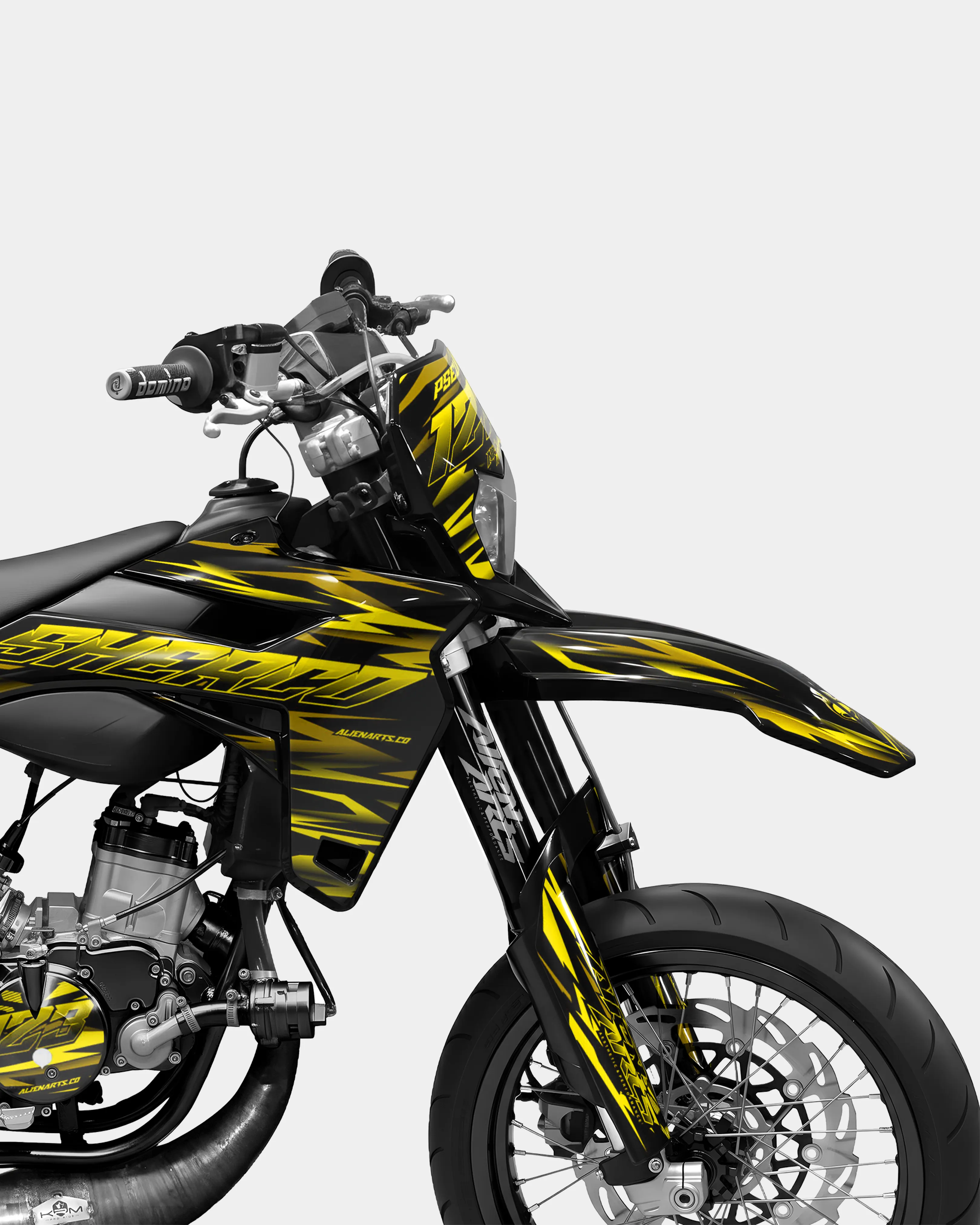 SUJAK - Kit deco SHERCO 50cc - Jaune - Image 3