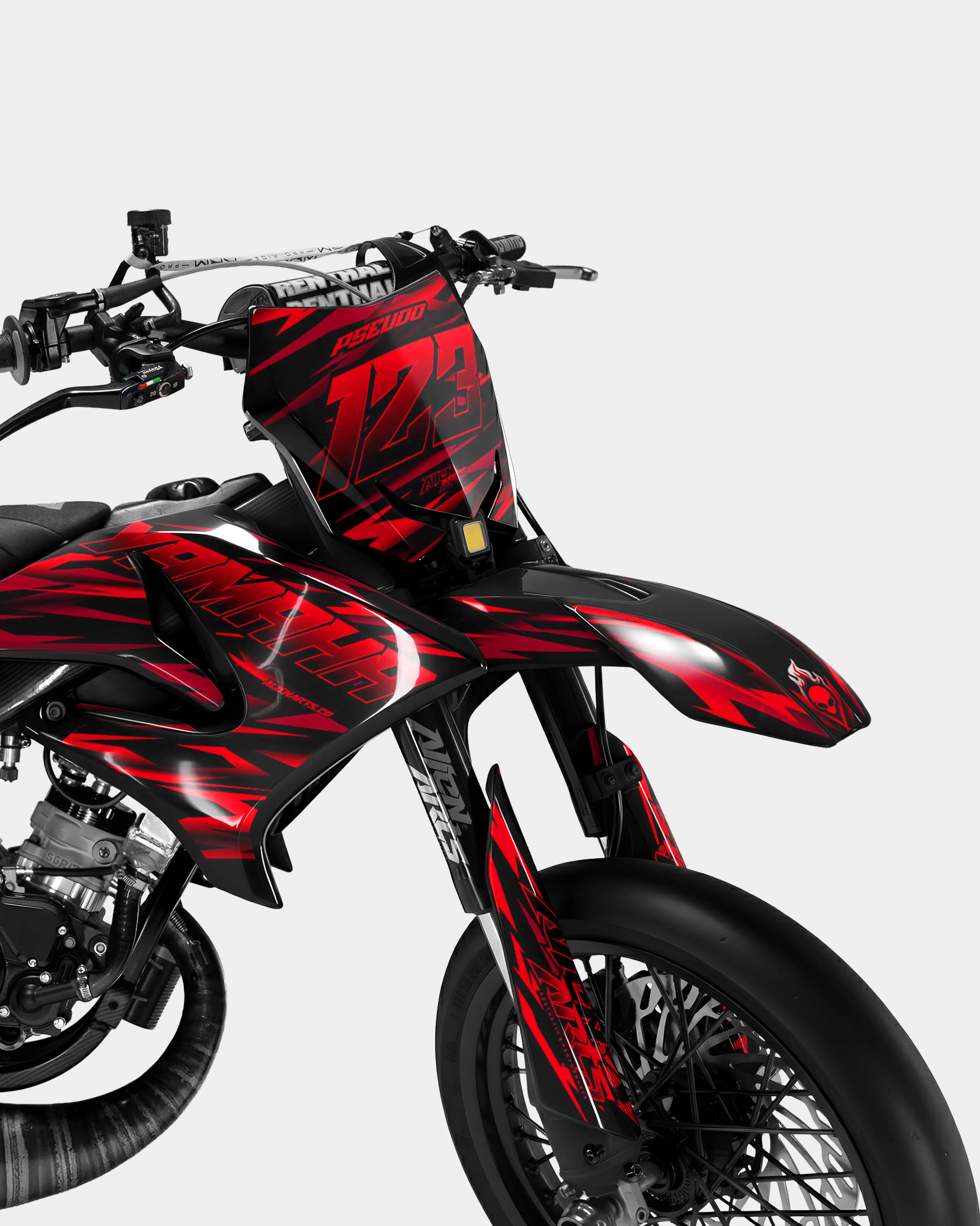 SUJAK - Kit deco YAMAHA DT 50cc - Rouge - Image 2