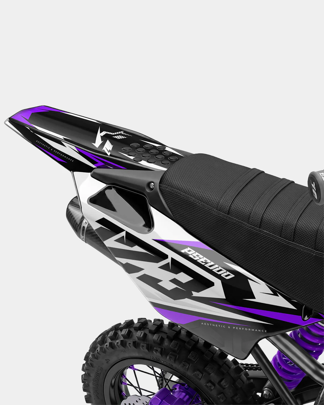 TOHARI - Kit Déco Dirt Bike Semi-Personnalisable - Violet - Image 3