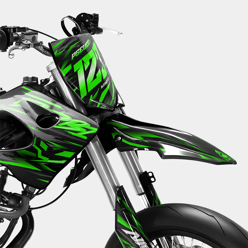 VAGUE - Kit deco DERBI 50cc - Vert - Image 2