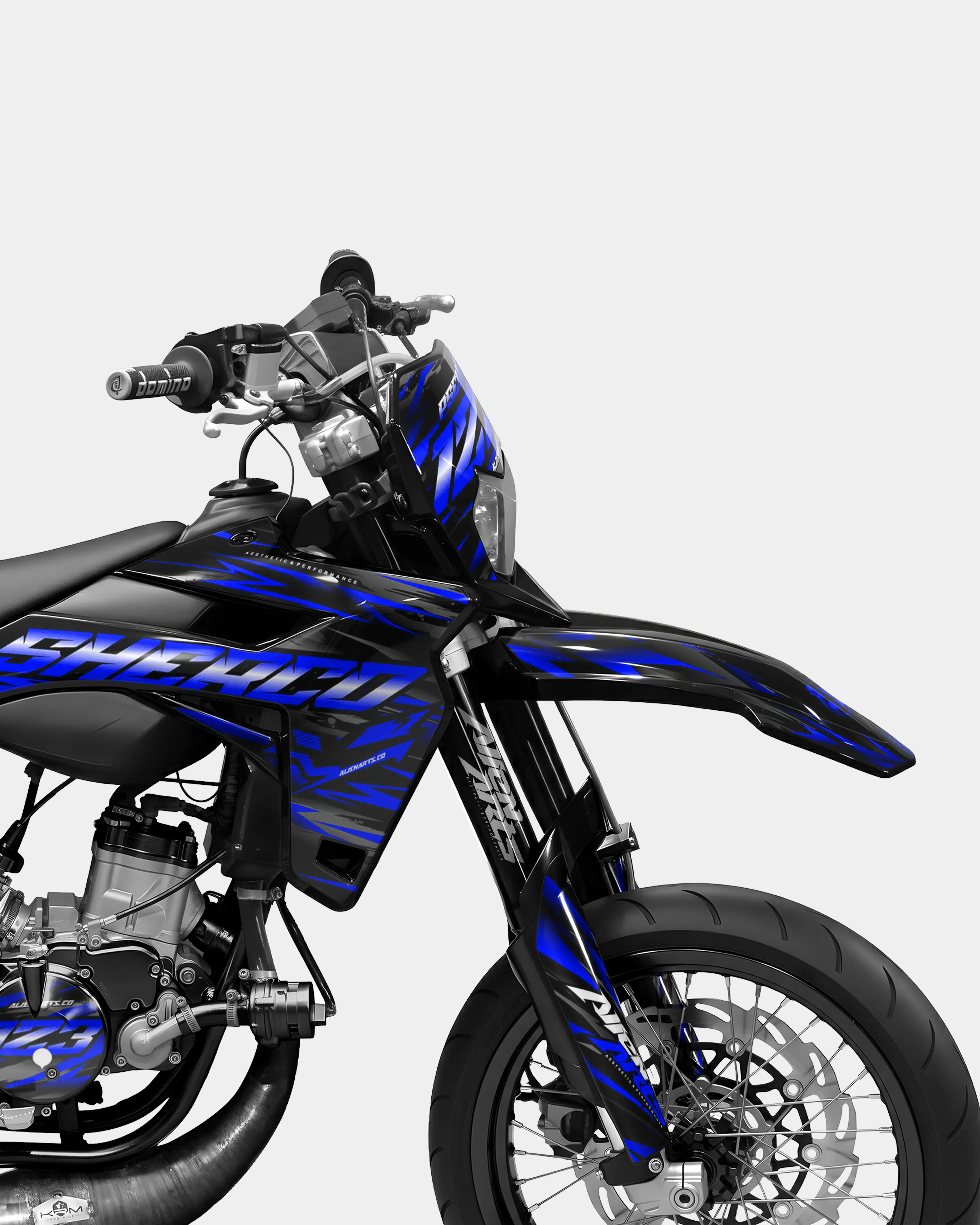 VAGUE - Kit deco SHERCO 50cc - Bleu foncé - Image 3