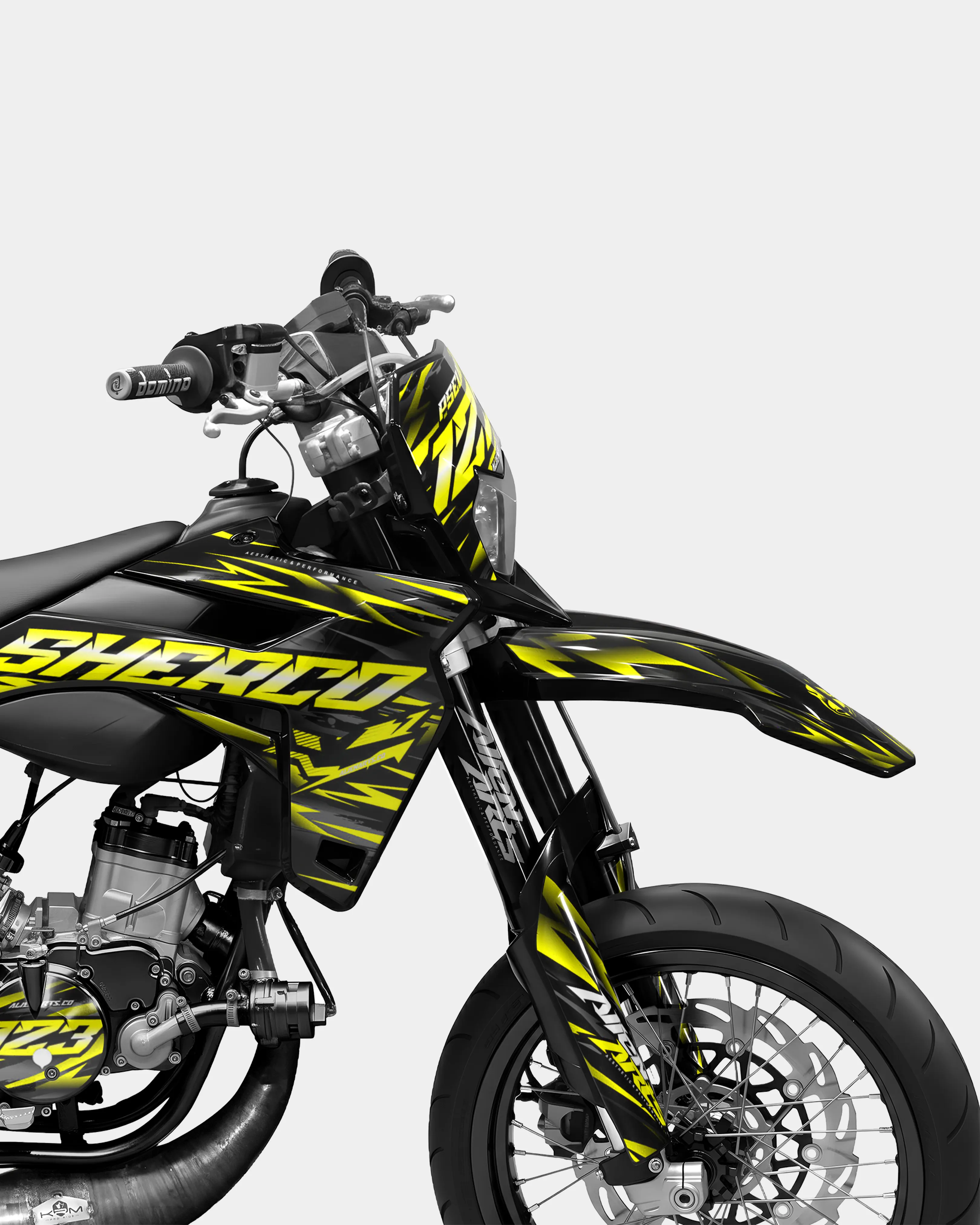 VAGUE - Kit deco SHERCO 50cc - Jaune - Image 3