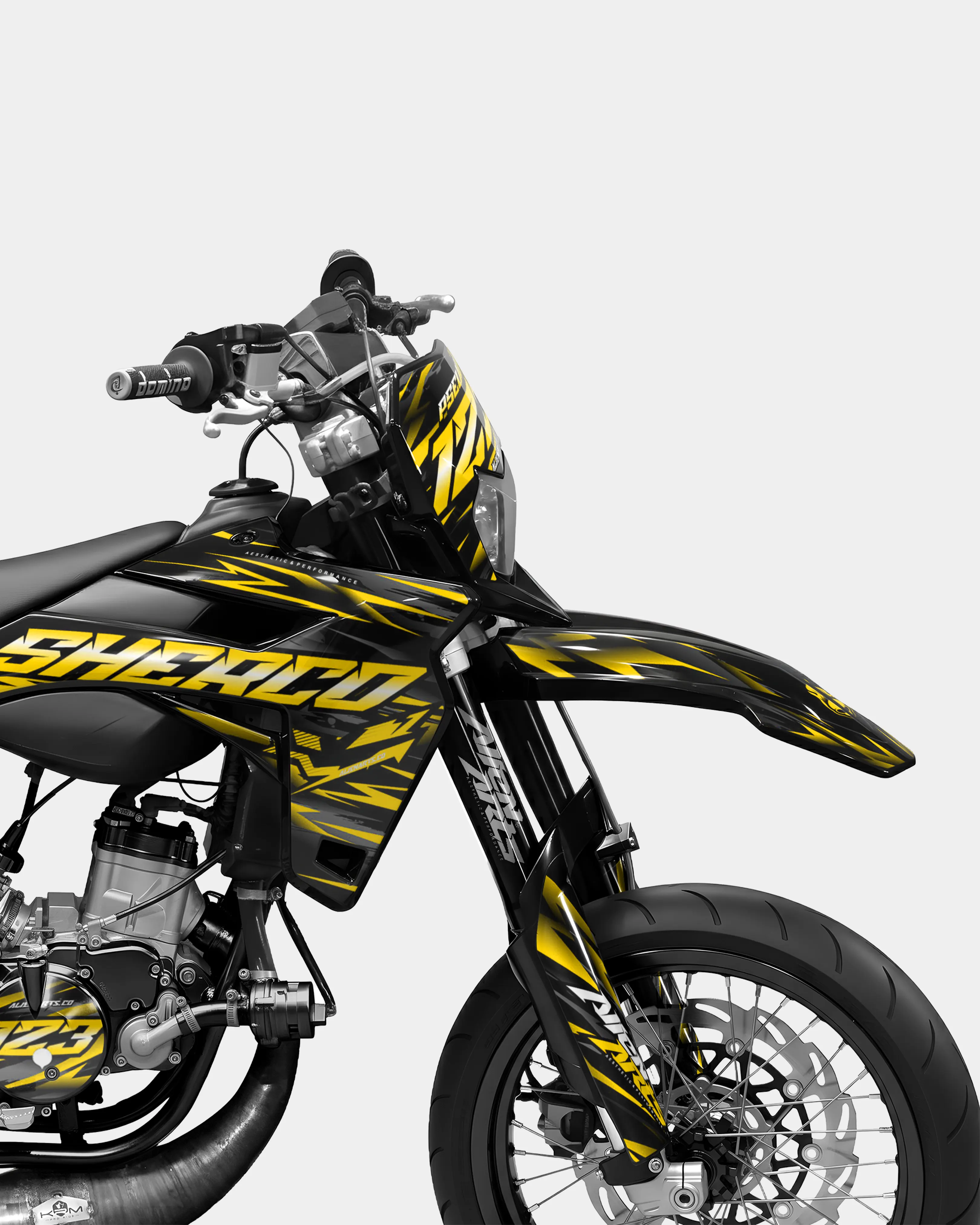 VAGUE - Kit deco SHERCO 50cc - Jaune foncé - Image 3