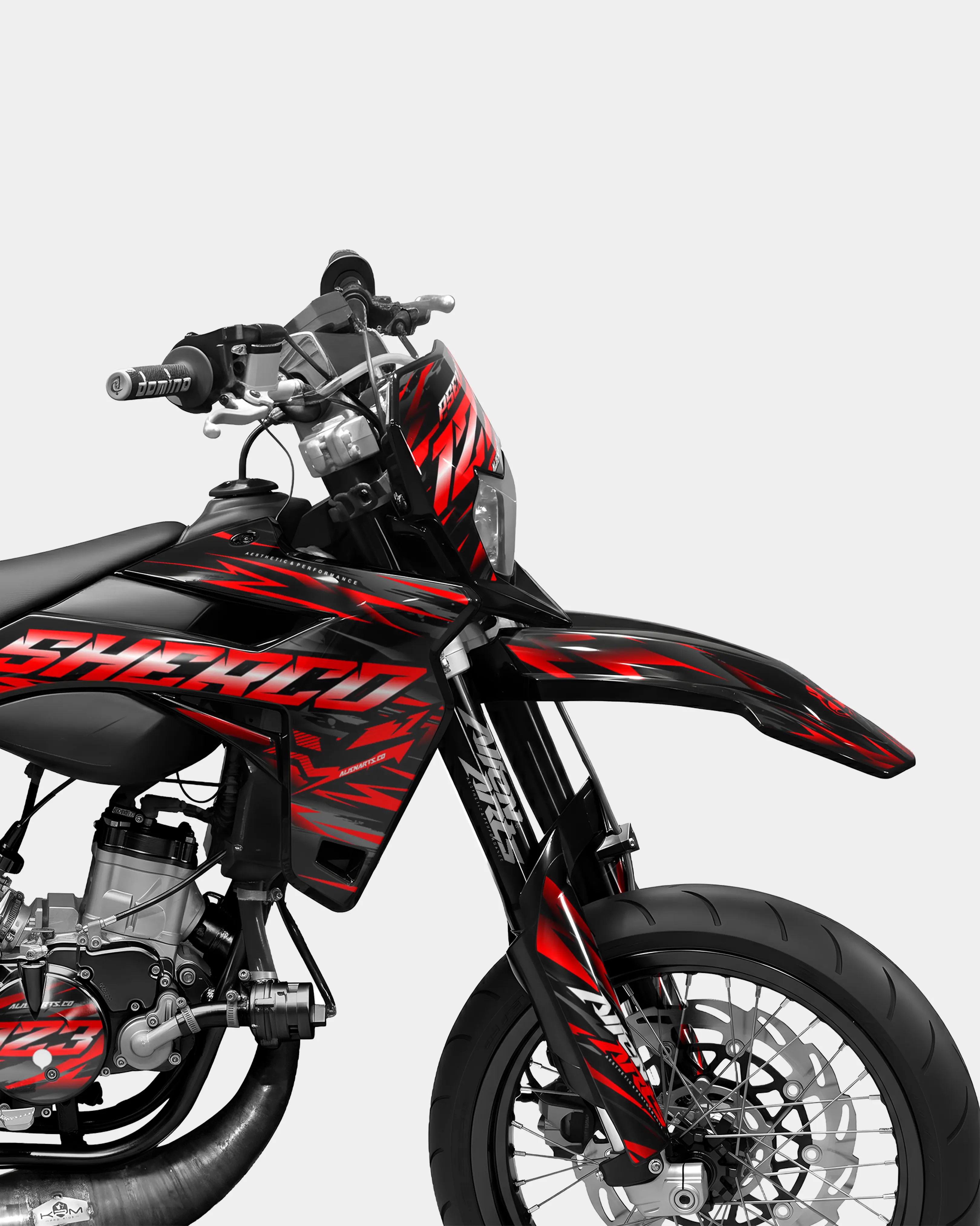 VAGUE - Kit deco SHERCO 50cc - Rouge - Image 3