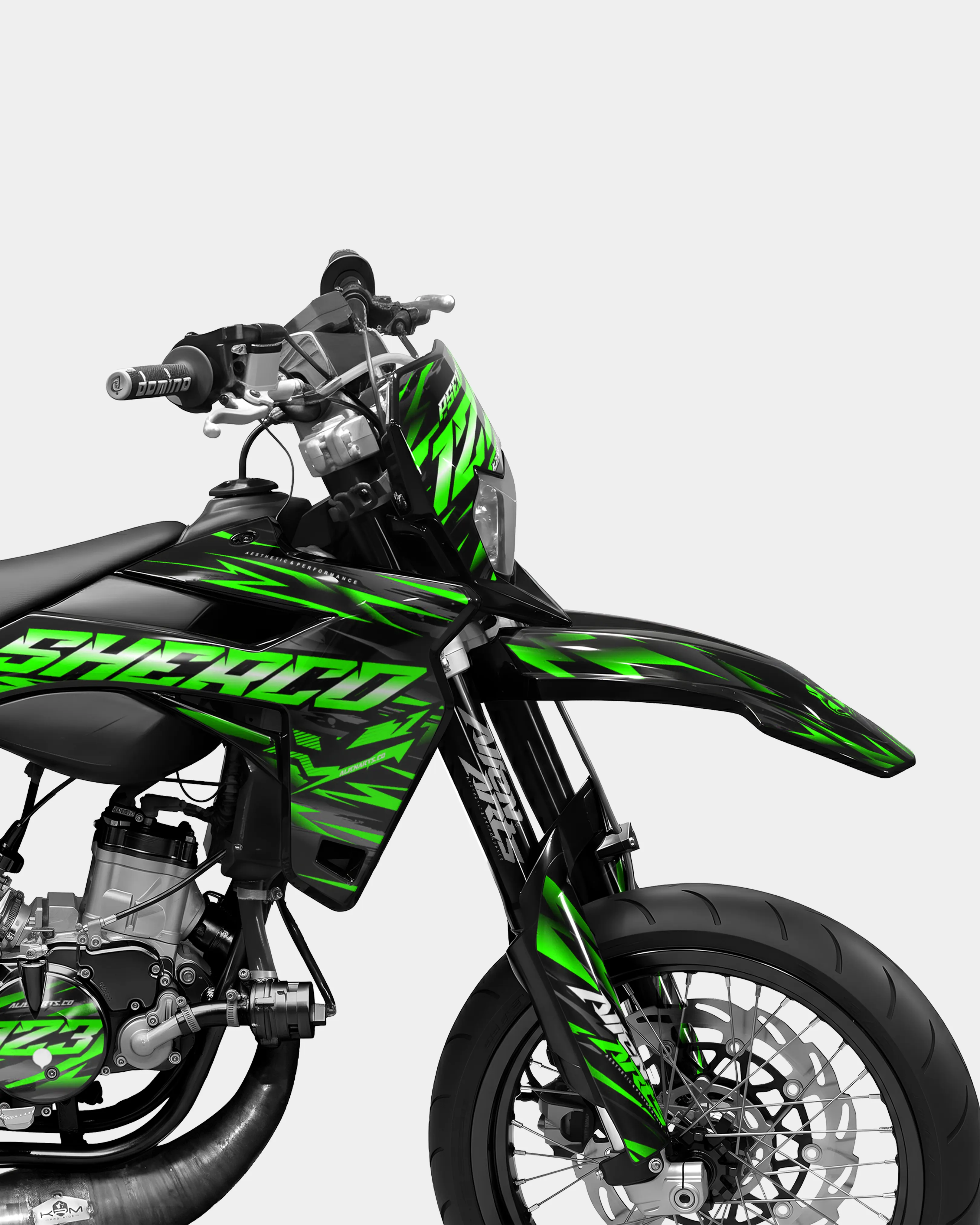 VAGUE - Kit deco SHERCO 50cc - Vert - Image 3
