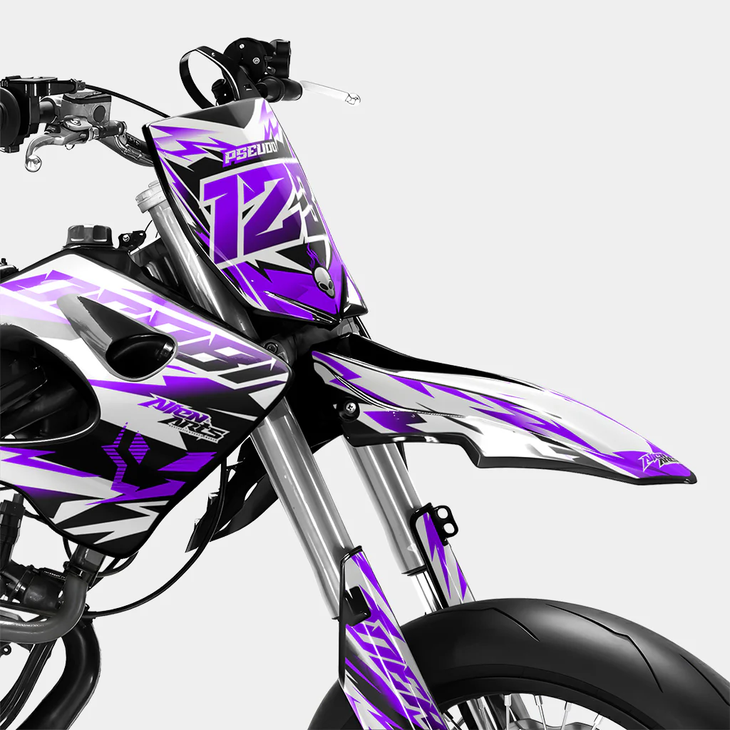 VESTA - Kit deco DERBI 50cc - Violet - Image 2