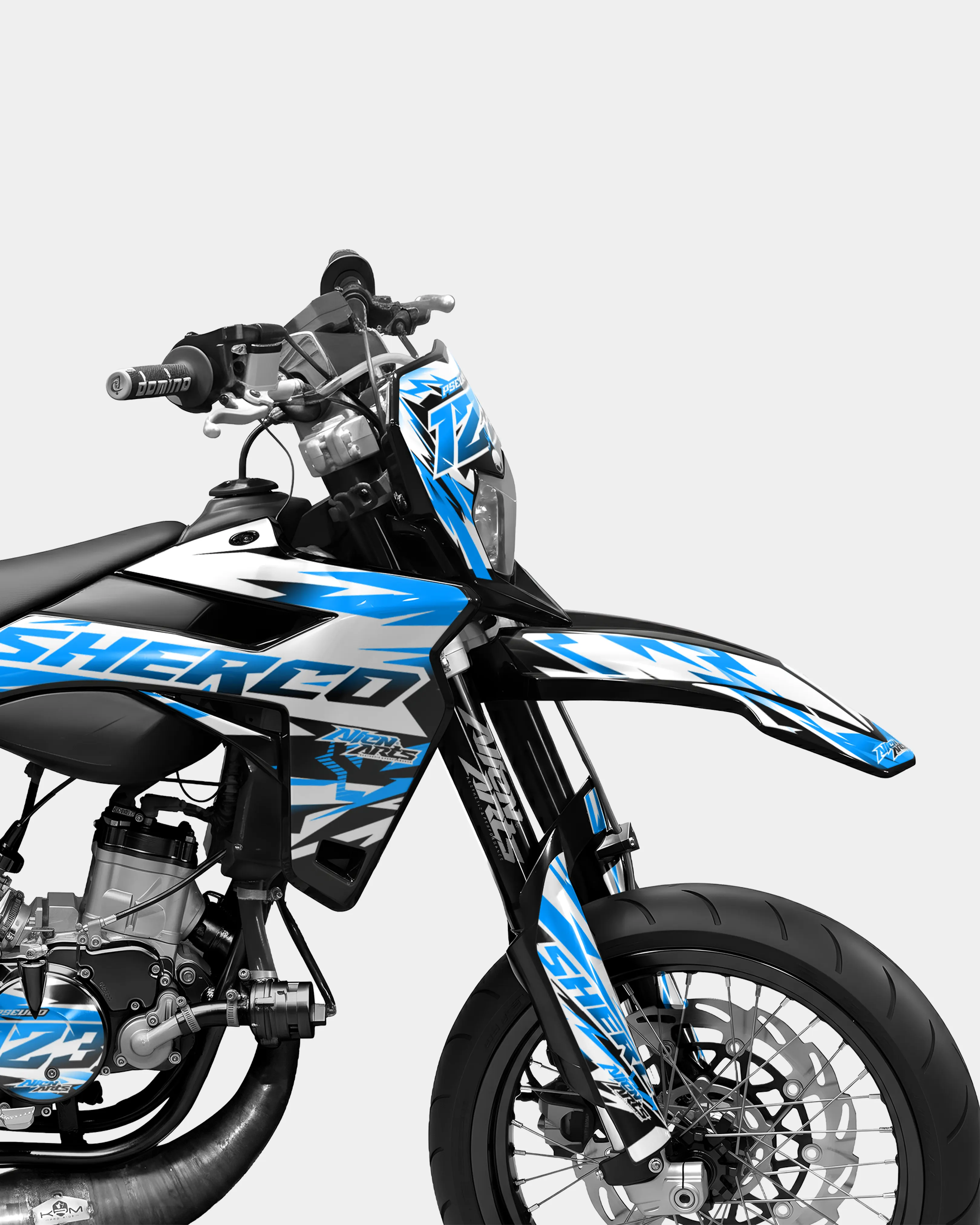 VESTA - Kit deco SHERCO 50cc - Bleu - Image 3
