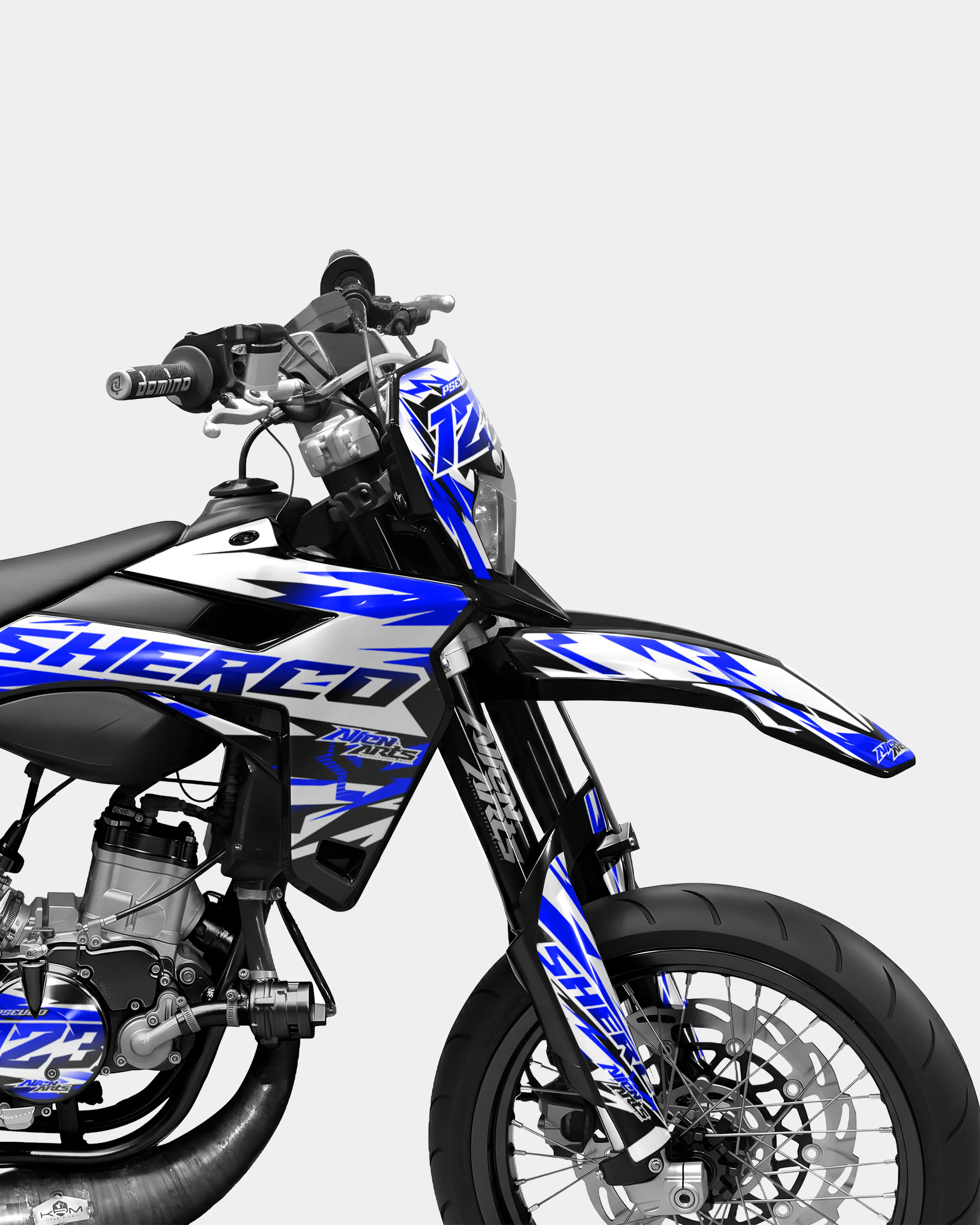 VESTA - Kit deco SHERCO 50cc - Bleu foncé - Image 3