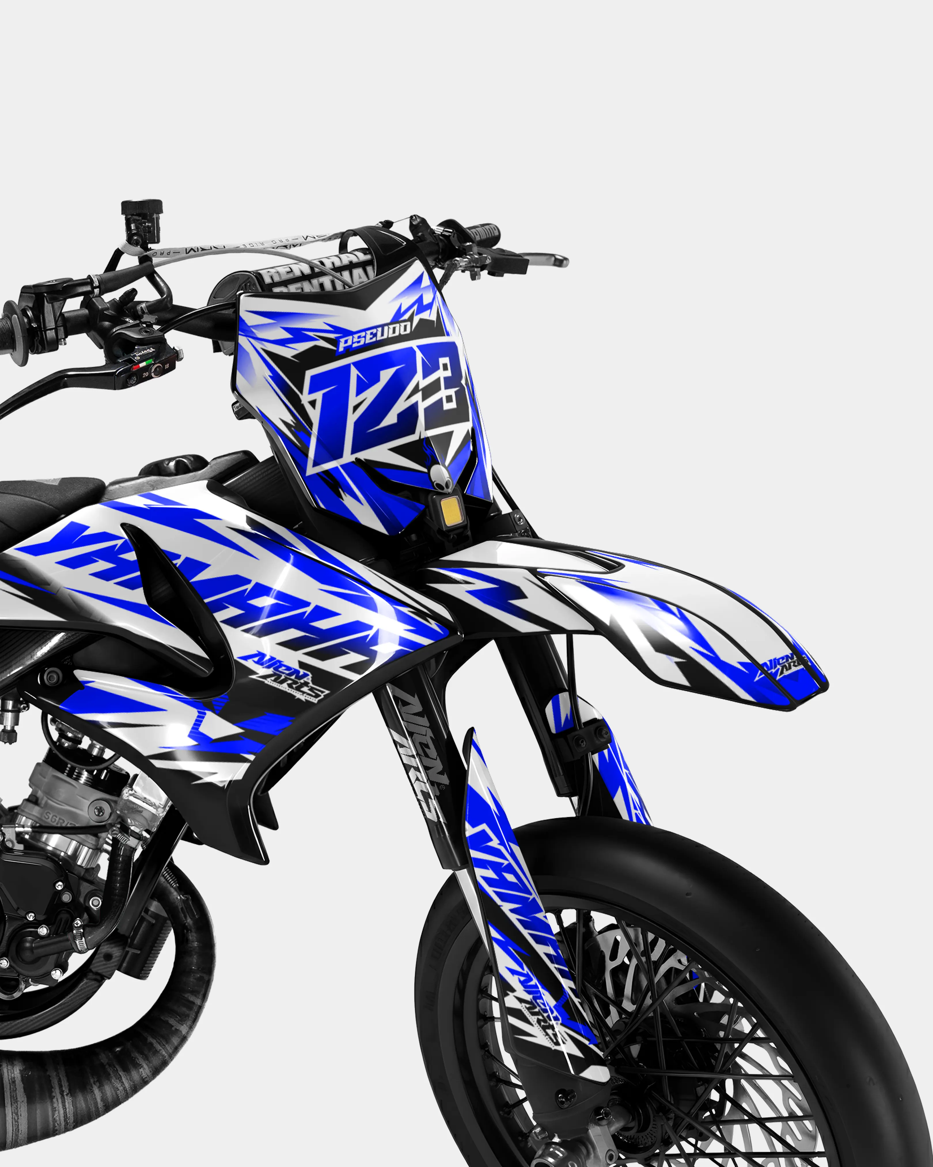 VESTA - Kit deco YAMAHA DT 50cc - Bleu foncé - Image 2