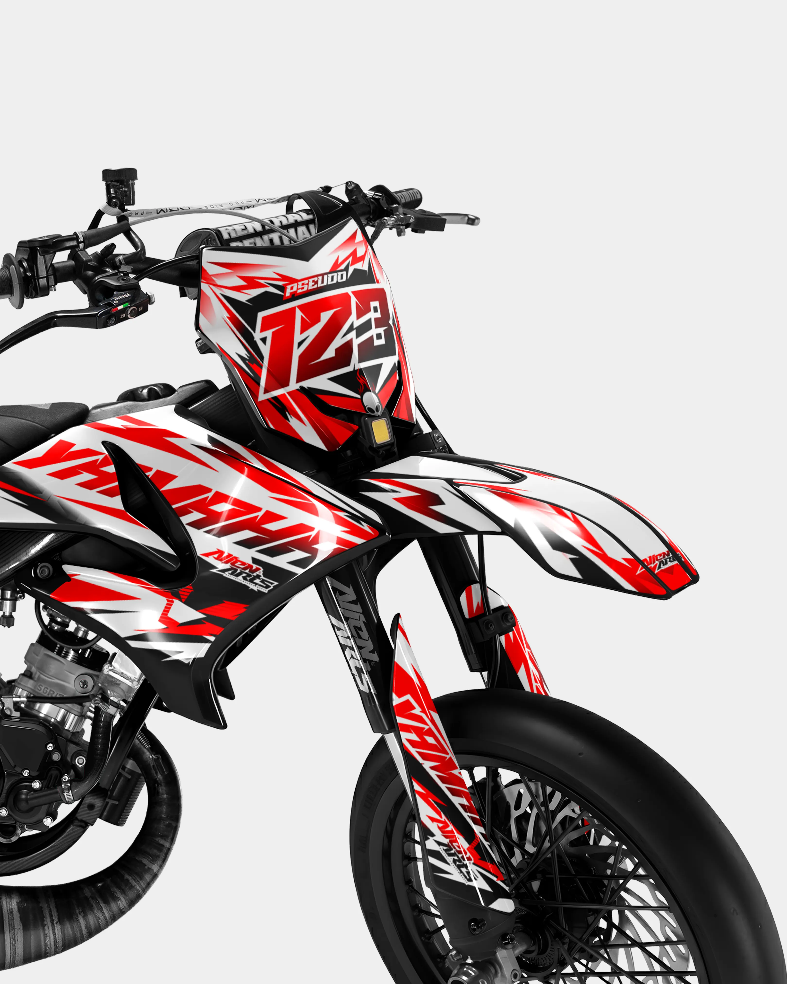 VESTA - Kit deco YAMAHA DT 50cc - Rouge - Image 2