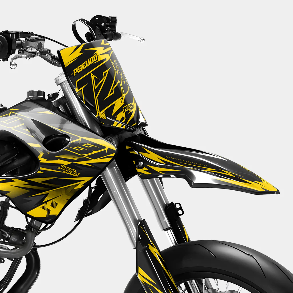 VIREO - Kit deco DERBI 50cc - Jaune Foncé - Image 2