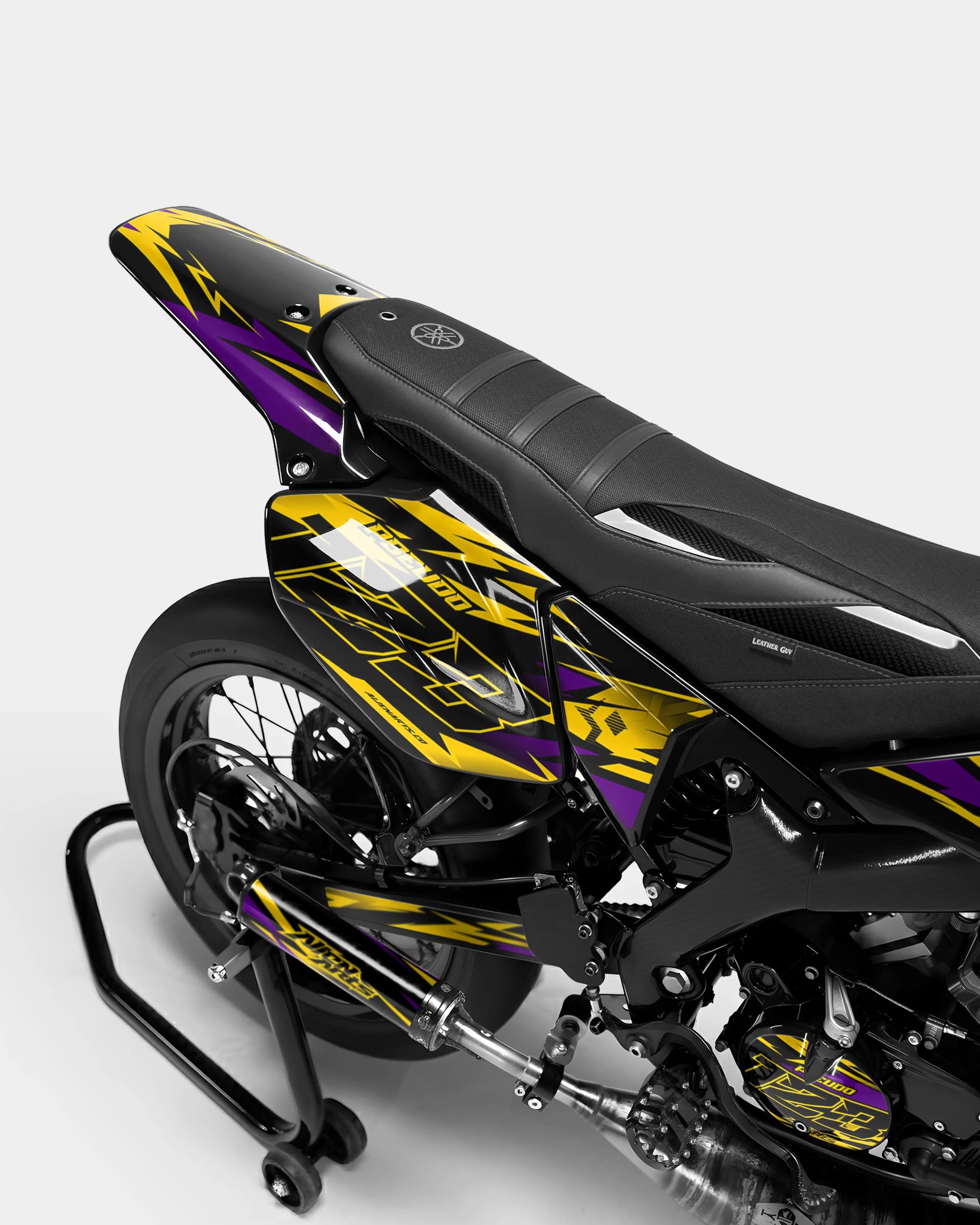 VIREO - Kit deco YAMAHA DT 50cc - Jaune Violet - Image 3