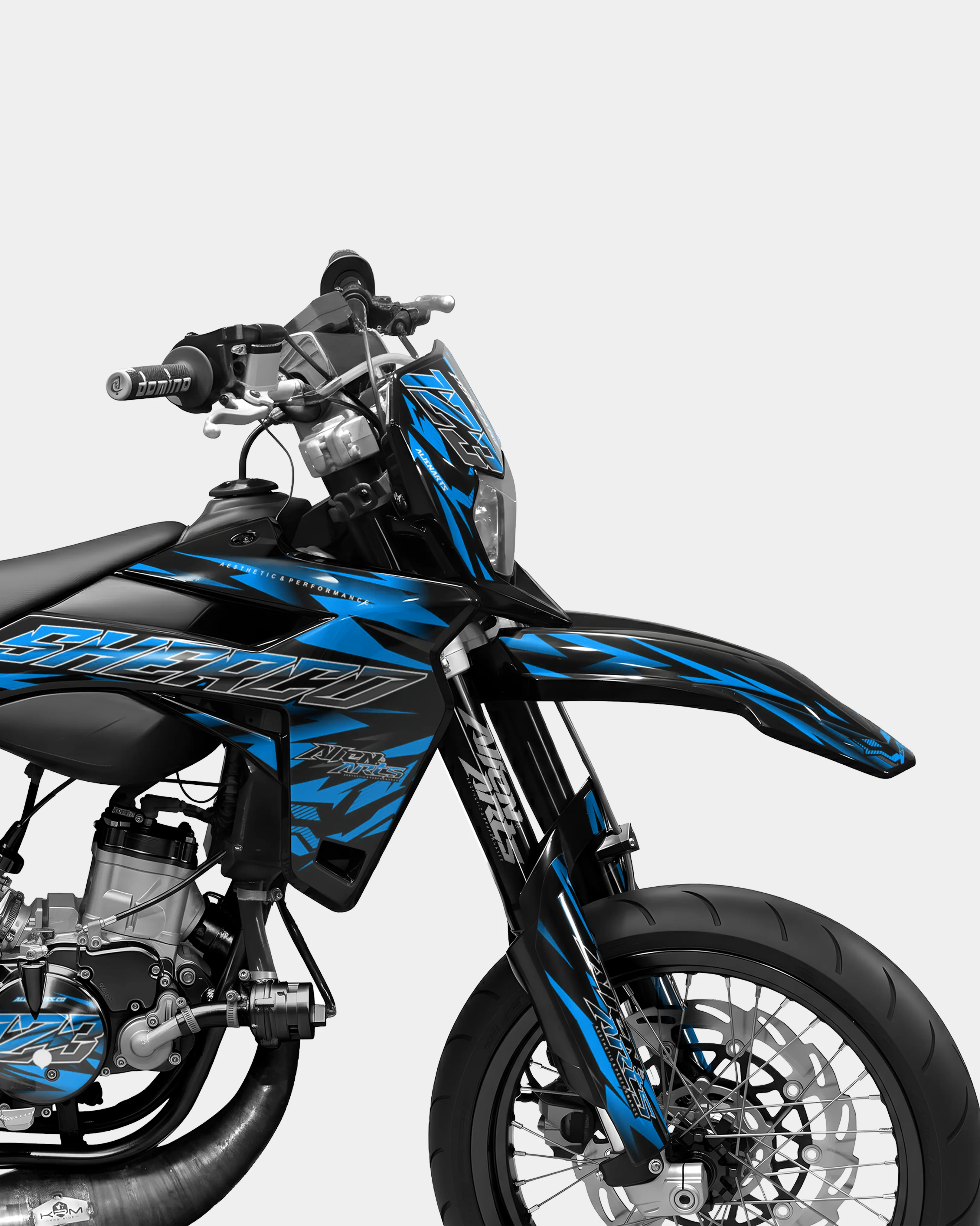 VITRA - Kit deco SHERCO 50cc - Bleu - Image 3