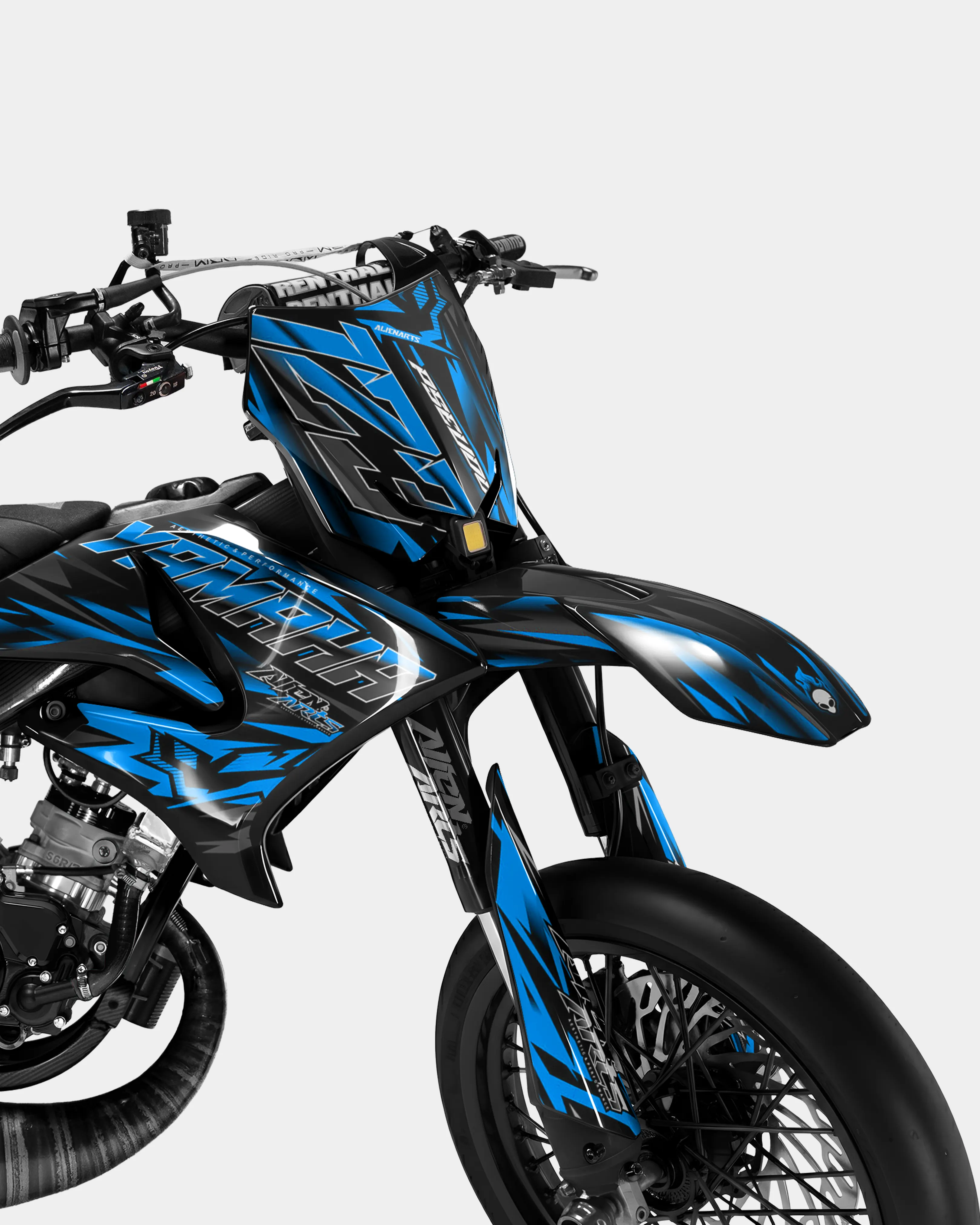 VITRA - Kit deco YAMAHA DT 50cc - Bleu - Image 2