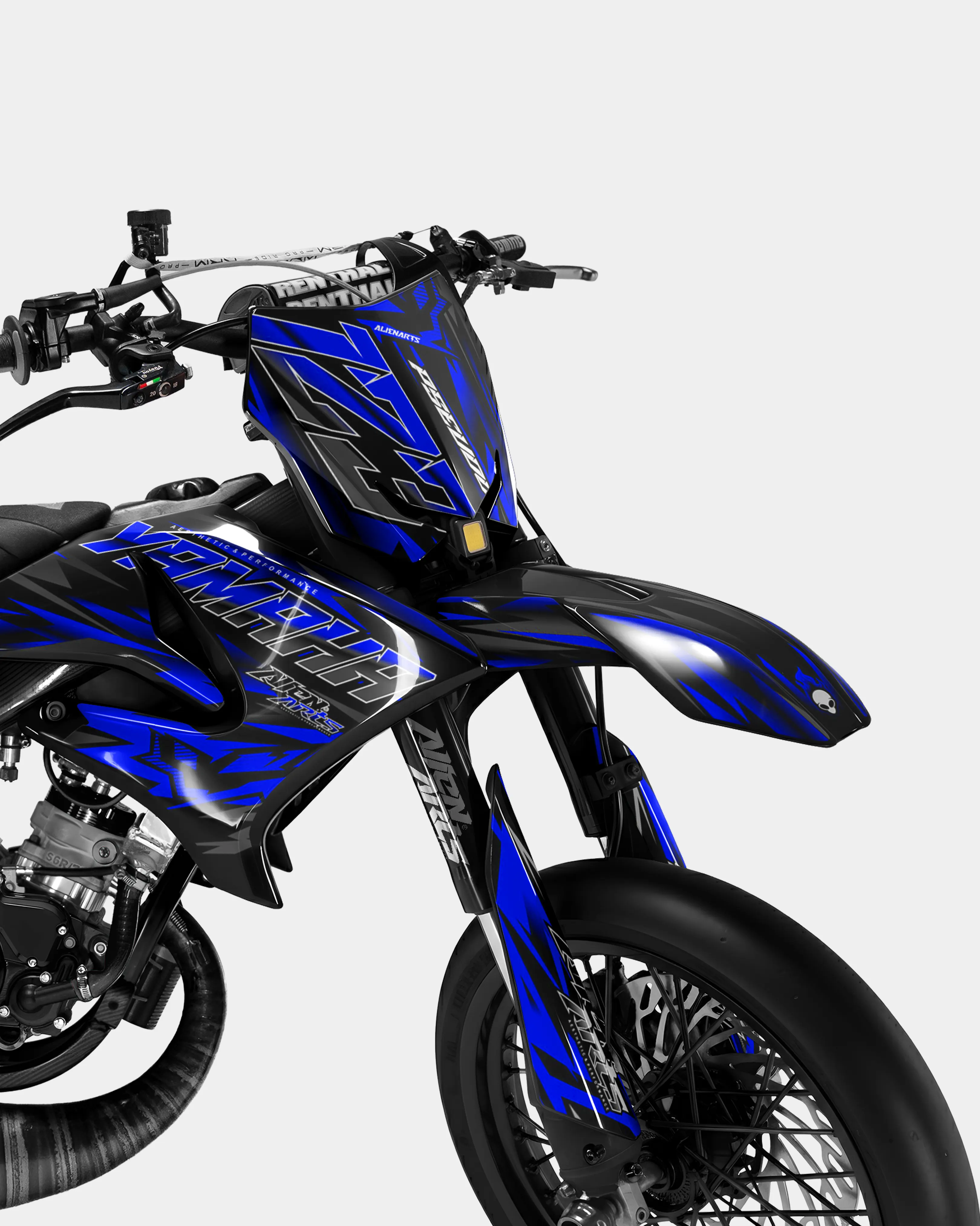 VITRA - Kit deco YAMAHA DT 50cc - Bleu foncé - Image 2
