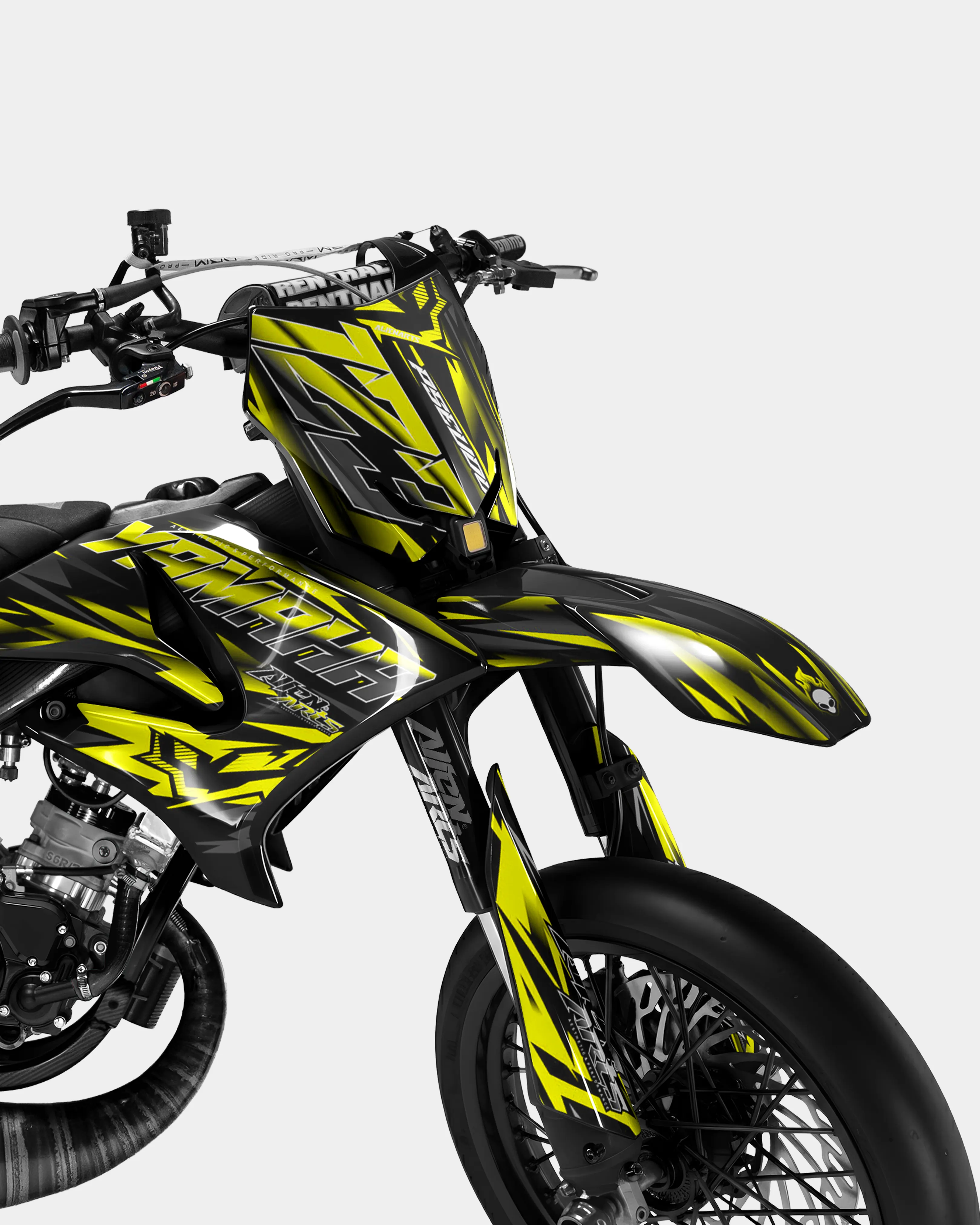 VITRA - Kit deco YAMAHA DT 50cc - Jaune - Image 2