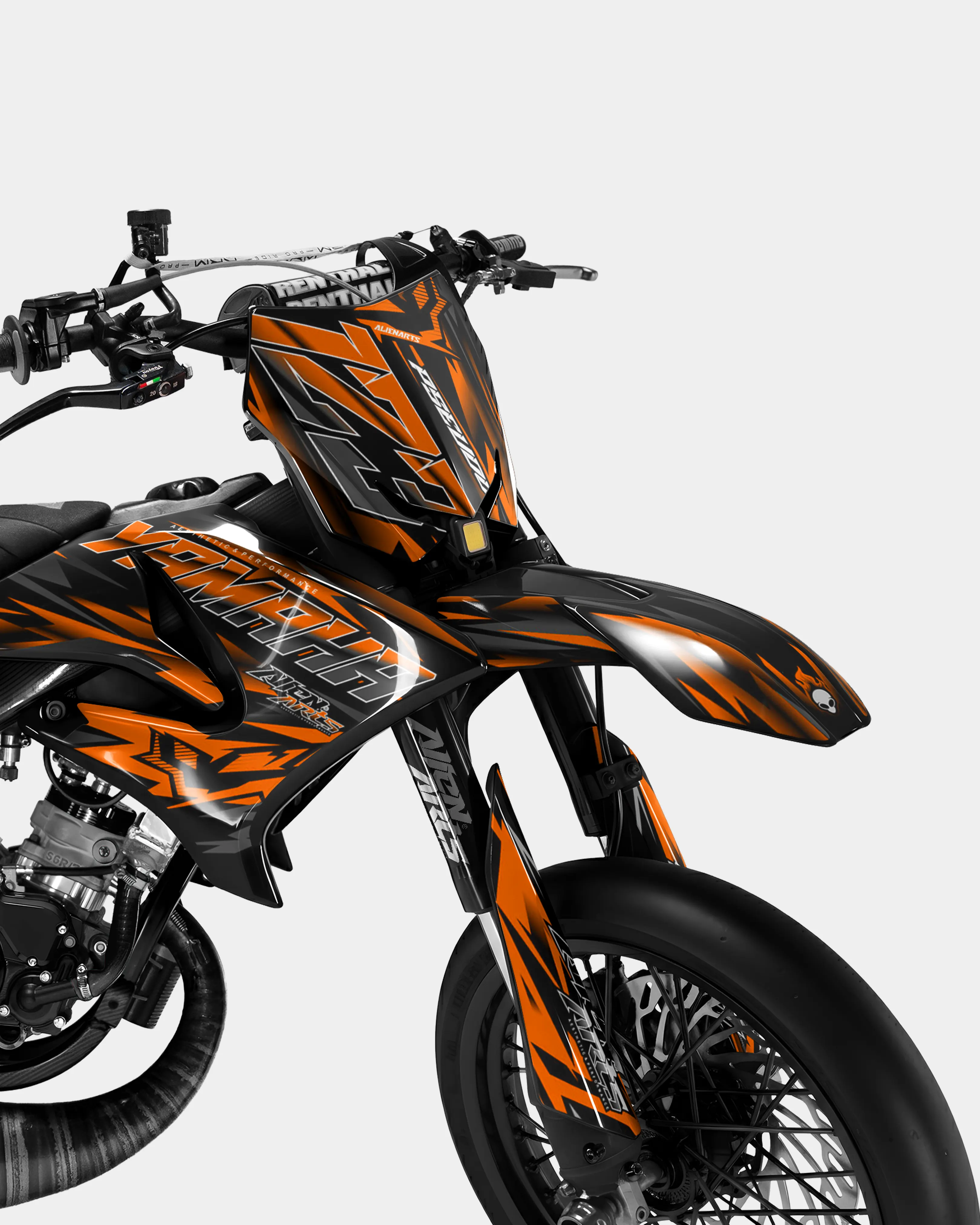 VITRA - Kit deco YAMAHA DT 50cc - Orange - Image 2