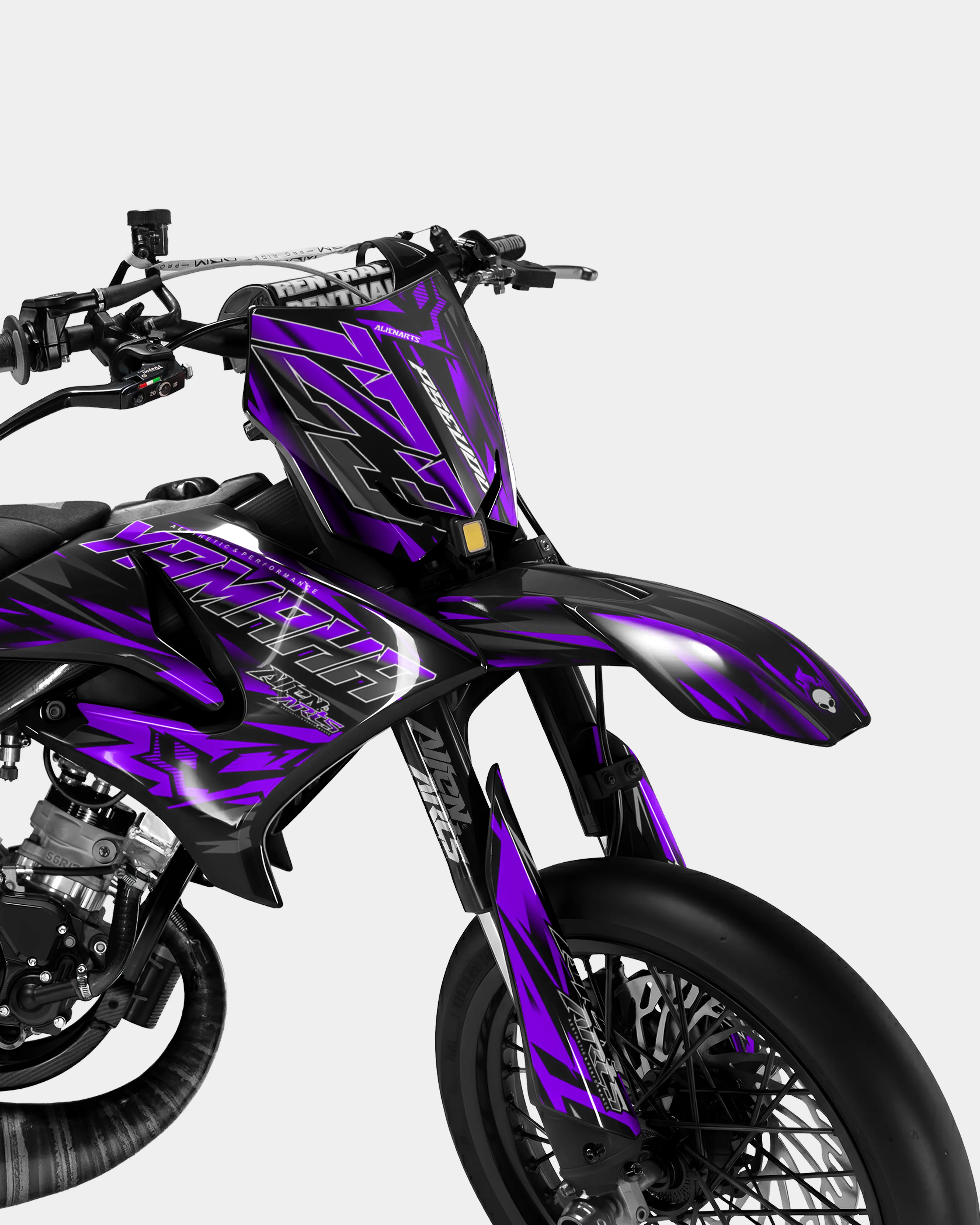 VITRA - Kit deco YAMAHA DT 50cc - Violet - Image 2