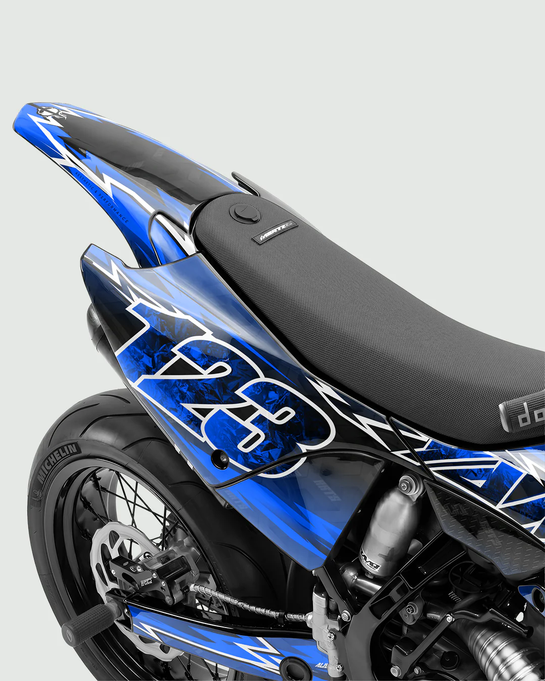 XONIX - Kit Déco Supermotard Semi-Personnalisable - Bleu - Image 3