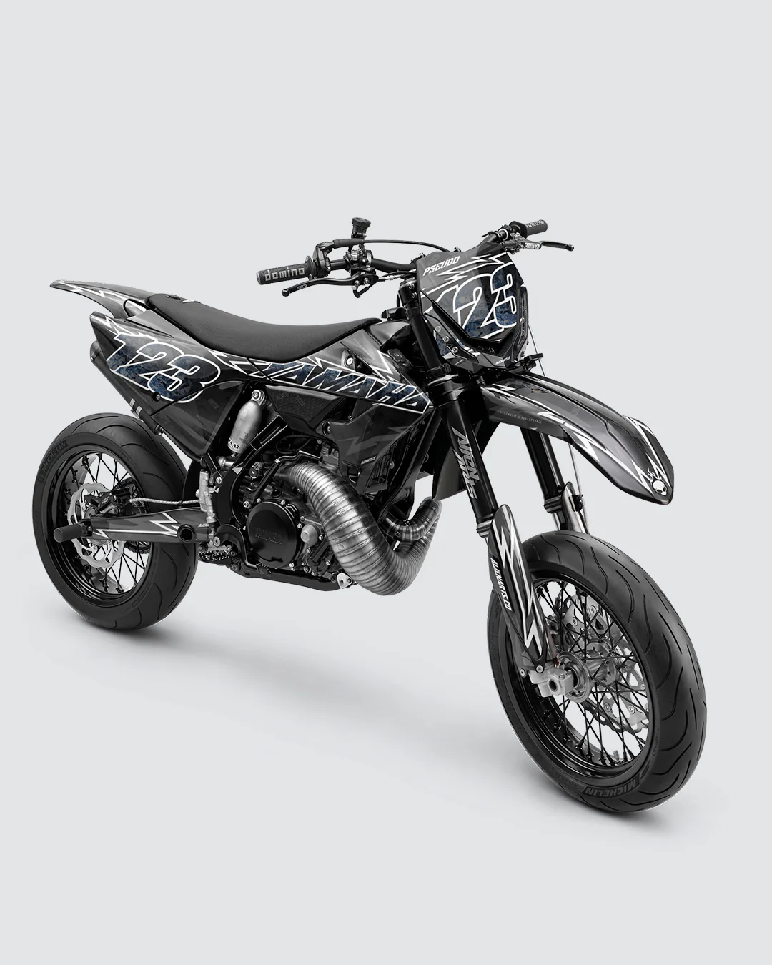 XONIX - Kit Déco Supermotard Semi-Personnalisable - Noir