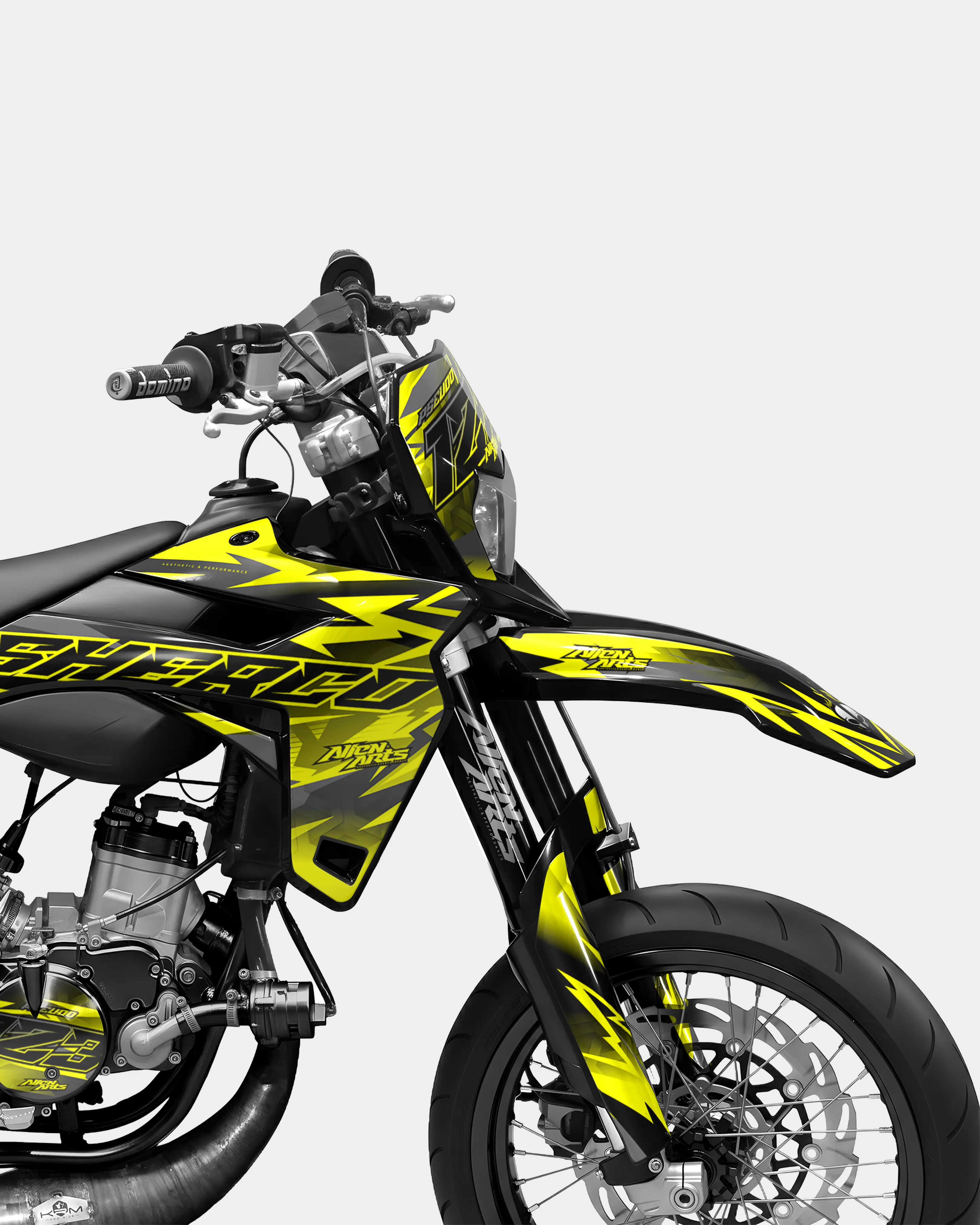 ZÉPHYR - Kit deco SHERCO 50cc - Jaune - Image 3